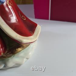 Rare Royal Albert 2009 Christmas Santa music box, with box Very Good Condition