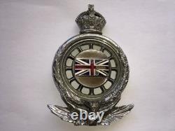 Rare Very Large Royal Automobile Club Early Full Members Badge(unusual Mounting)