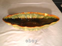 Rare Vintage Royal Haeger 323 Oblong Very Long 16 inch Earth Tones Bowl