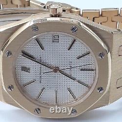 Rare WithBox Audemars Piguet Royal Oak 36 mm Ivory Automatic Watch Watch 4100BA