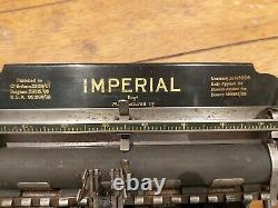 Rare imperial A typewriter very low serial number