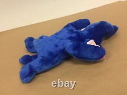 Retired Extremely RARE Ty Beanie Buddy Peanut Royal Blue Elephant Very Valuable