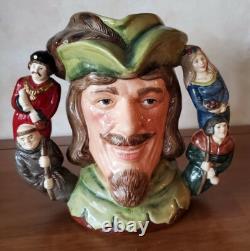 Retired Very Rare 1995 Royal Doulton Jug Robin Hood 2 Handled Ltd Ed D6998