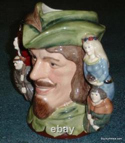 Robin Hood DOUBLE HANDLE Character Toby Jug D6998 by Royal Doulton VERY RARE