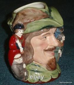 Robin Hood DOUBLE HANDLE Character Toby Jug D6998 by Royal Doulton VERY RARE