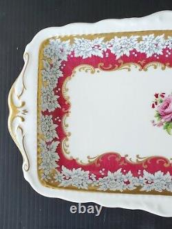 Royal Albert BRIGHTON ROSE Platter / Sandwich Dish / Rectangular Plate VERY RARE