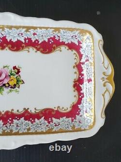 Royal Albert BRIGHTON ROSE Platter / Sandwich Dish / Rectangular Plate VERY RARE