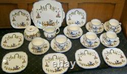 Royal Albert Dainty Dinah 1920's tea set. Very rare to have a 7 piece tea set