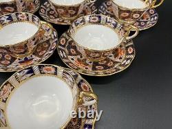 Royal Albert Imari Tea Cup Saucer Set x 6 Bone China England Very Rare
