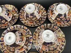 Royal Albert Imari Tea Cup Saucer Set x 6 Bone China England Very Rare
