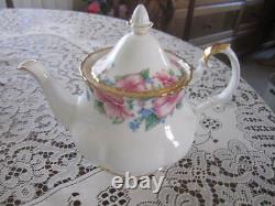 Royal Albert Lydia Large Teapot MINT & VERY RARE