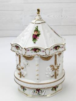 Royal Albert Old Country Roses Carousel Musical Sleeping Beauty Very RARE