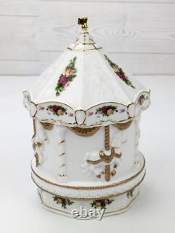 Royal Albert Old Country Roses Carousel Musical Sleeping Beauty Very RARE