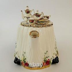 Royal Albert Old Country Roses Large Novelty Teapot Afternoon Tea Very Rare