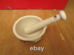 Royal Albert Old Country Roses Round Mortar and Pestle Set Very Rare
