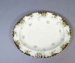 Royal Albert ROYAL ASCOT Oval Platter Very RARE England Black gold