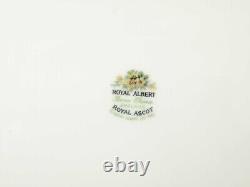 Royal Albert ROYAL ASCOT Oval Platter Very RARE England Black gold