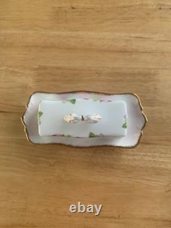 Royal Albert rare old english rose butter dish vintage very nice no chips
