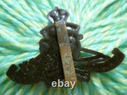 Royal Artillery PLASTIC Economy Cap Badge KC ANTIQUE Original Very RARE WW2