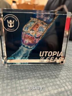 Royal Caribbean Utopia Of The Seas Crystal Block Brand New Very Rare