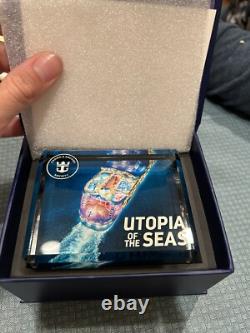 Royal Caribbean Utopia Of The Seas Crystal Block Brand New Very Rare