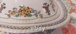 Royal Cauldon, c. 1930 very rare Badminton pattern serving bowl with lid