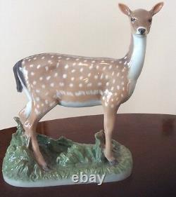 Royal Copenhagen 465 DOE female deer VERY Rare 1249465 10 tall retired