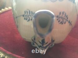 Royal Copenhagen Blue Fluted Full Lace Face Pot Teapot 1200ml Very Rare, NEW