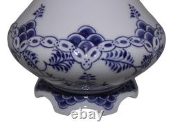 Royal Copenhagen Blue Fluted Full Lace Large and very rare vase
