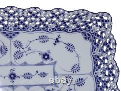 Royal Copenhagen Blue Fluted Full Lace, very rare and extra large flat tray