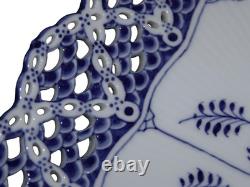 Royal Copenhagen Blue Fluted Full Lace, very rare and extra large flat tray