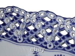 Royal Copenhagen Blue Fluted Full Lace, very rare and extra large flat tray