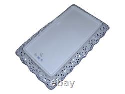 Royal Copenhagen Blue Fluted Full Lace, very rare and extra large flat tray