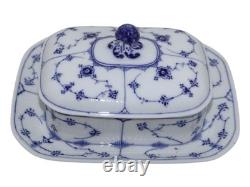 Royal Copenhagen Blue Fluted Very rare lidded box for sardines