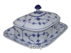 Royal Copenhagen Blue Fluted Very rare lidded box for sardines