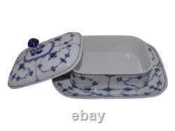 Royal Copenhagen Blue Fluted Very rare lidded box for sardines