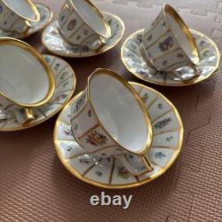 Royal Copenhagen Henriette Cup and Saucer Set Of 6 Very Rare