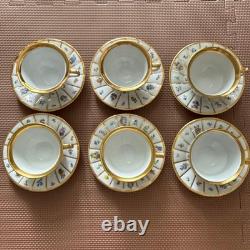 Royal Copenhagen Henriette Cup and Saucer Set Of 6 Very Rare