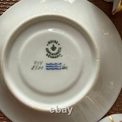 Royal Copenhagen Henriette Cup and Saucer Set Of 6 Very Rare