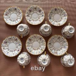 Royal Copenhagen Henriette Cup and Saucer Set Of 6 Very Rare