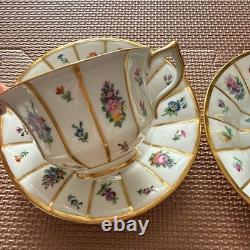 Royal Copenhagen Henriette Cup and Saucer Set Of 6 Very Rare
