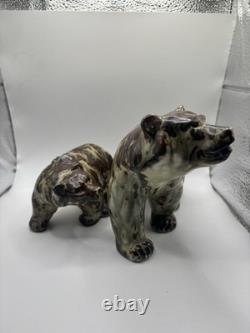 Royal Copenhagen, Knud Kyhn. Set Of Bears, 20155. Made in Denmark. VERY RARE