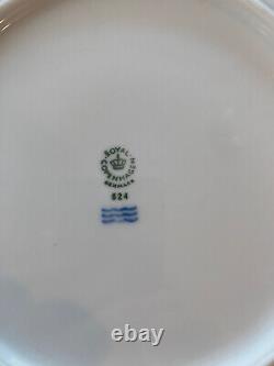 Royal Copenhagen Set Of 5 Dinner Plates Pattern 624 Very Rare