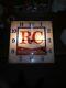 Royal Crown Cola RC Wall Clock Light Up 1970's steel and glass. Very RARE