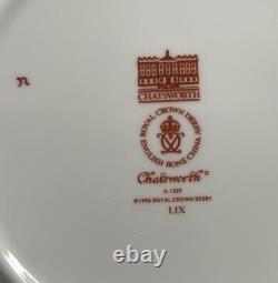Royal Crown Derby CHATSWORTH Dessert / Display Plate with Handle 8 1/2 Very RARE