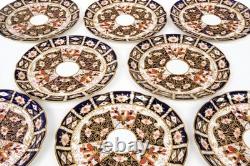 Royal Crown Derby Imari 8.5 In Plates with Scalloped Edge Very Rare 1926 Set of 8