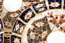 Royal Crown Derby Imari 8.5 In Plates with Scalloped Edge Very Rare 1926 Set of 8