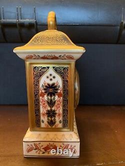 Royal Crown Derby Mantle Clock Old Imari 1128 VERY RARE ITEM, great XMAS gift