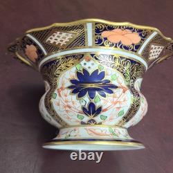 Royal Crown Derby Old Imari Bowl with Handle Cir 1911 Very Rare 6 1/2 In x 4 In