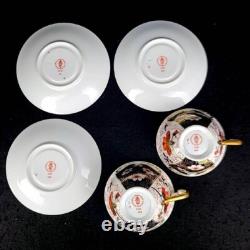 Royal Crown Derby Old Imari Cherry Blossom Cup & Saucer Set of 2 Very Rare